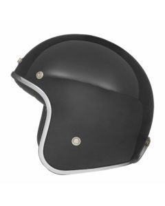 Casque jet moto NOX N242 Noir brillant