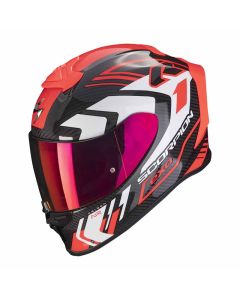 Casque SCORPION EXO-R1 EVO CARBON AIR SUPRA Noir Rouge
