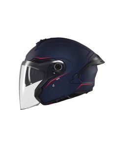 Casque jet moto MT HELMET COSMO SV SOLID A7 MATT BLUE