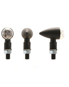 Feu clignotants arrière moto homologué V PARTS Shell LED noir