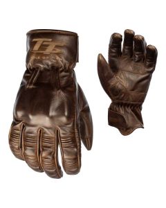 Gants moto RST IOM TT Hillberry CE cuir marron