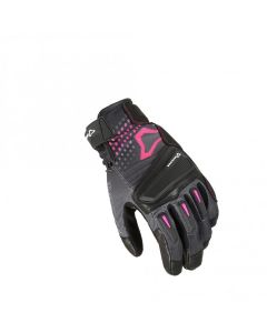 Gants été moto MACNA JUGO LADY Noir / Rose