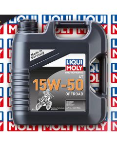 Huile moteur moto LIQUI MOLY OffRoad 4T 15W50 semi-synthèse 4L