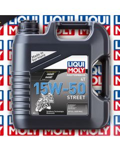 Huile moteur moto LIQUI MOLY Street 4T 15W50 semi-synthèse 4L