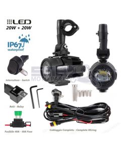 Kit phare additionnel Led SMB MOTO PARTS VISION 40w