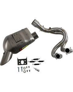 Ligne d'échappement moto AKRAPOVIC Racing Line Titane KAWASAKI Z650 NINJA 650