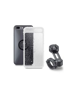 Pack complet SP-CONNECT Moto Bundle fixé sur guidon iPhone 8+/7+/6S+/6+