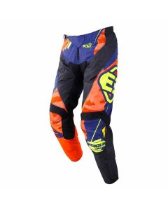 Pantalon cross SHOT KID DEVO HERO Bleu neon jaune