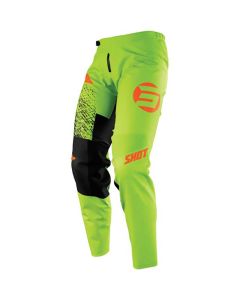 Pantalon cross SHOT KID DEVO ROLL Vert orange