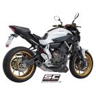  Silencieux ligne complet moto SC PROJECT CONIC INOX YAMAHA MT07 2013 - 2020 TRACER 700 2016 - 2019 XSR 700 2016 - 2020 Euro 3