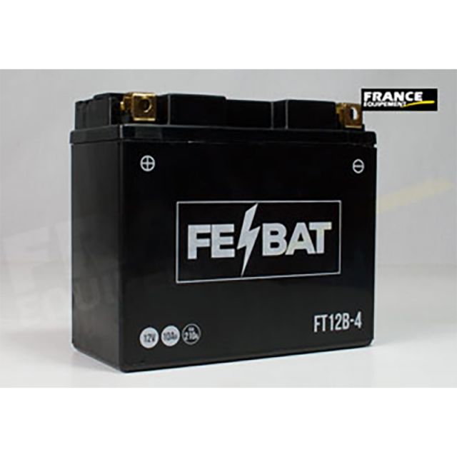 Batterie moto FRANCE EQUIPEMENT FE-BAT FT12B-4 gel sans entretien