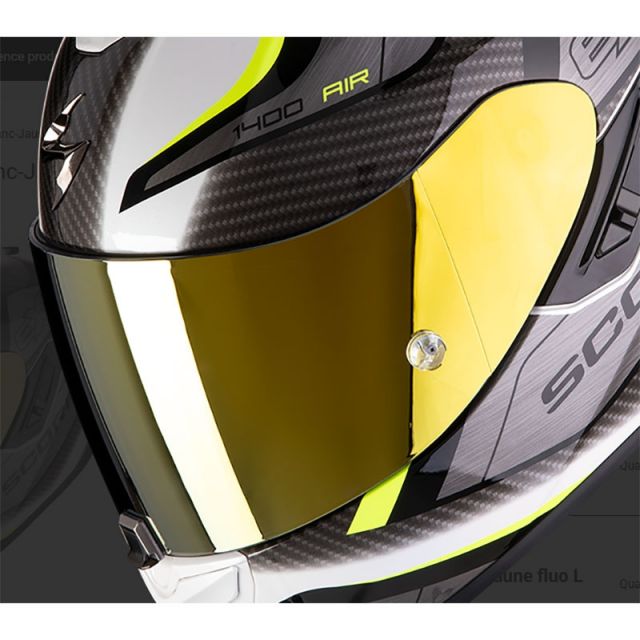 Ecran visiere casque intégral moto SCORPION EXO 520 1400 R1 Air Or