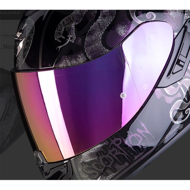 Ecran visiere casque intégral moto SCORPION EXO 520 1400 R1 Air Violet 