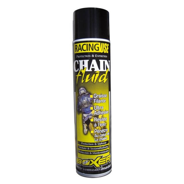Spray graisse chaine moto BOXER CHAIN FLUID 600 ml 