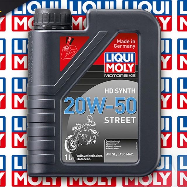 Huile moteur moto LIQUI MOLY Street HD 4T 20W50 100% synthèse 1L