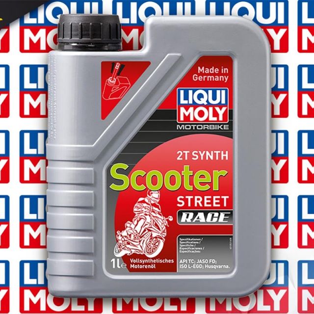Huile moteur moto LIQUI MOLY Street Race 2T Scooter 100% synthèse 1L
