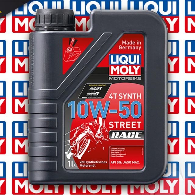 Huile moteur moto LIQUI MOLY Street Race 4T 10W50 100% synthèse 1L 