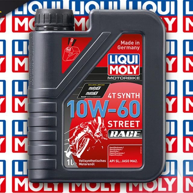 Huile moteur moto LIQUI MOLY Street Race 4T 10W60 100% synthèse 1L