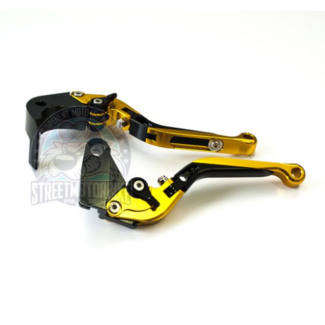 leviers moto Flip Up ajustable repliable SMB HONDA #14 Or noir or