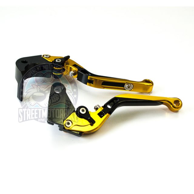 leviers moto Flip Up ajustable repliable SMB HONDA #4 Or noir or