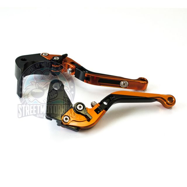 leviers moto Flip Up ajustable repliable SMB HONDA #4 Orange noir orange