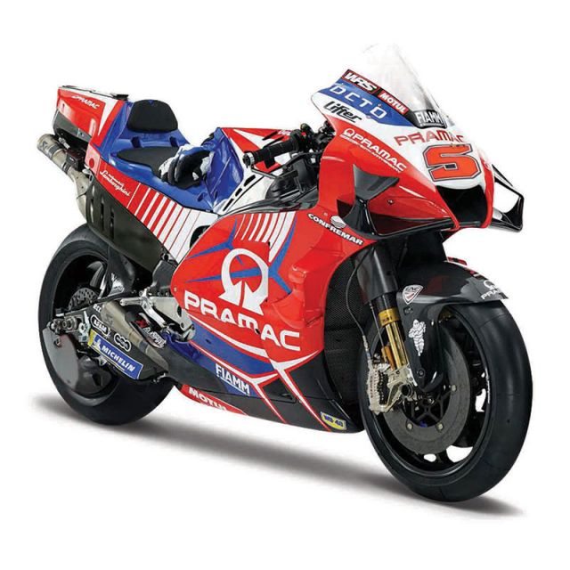 Moto miniature GP Ducati Pramac racing Zarco 2021 1/18eme