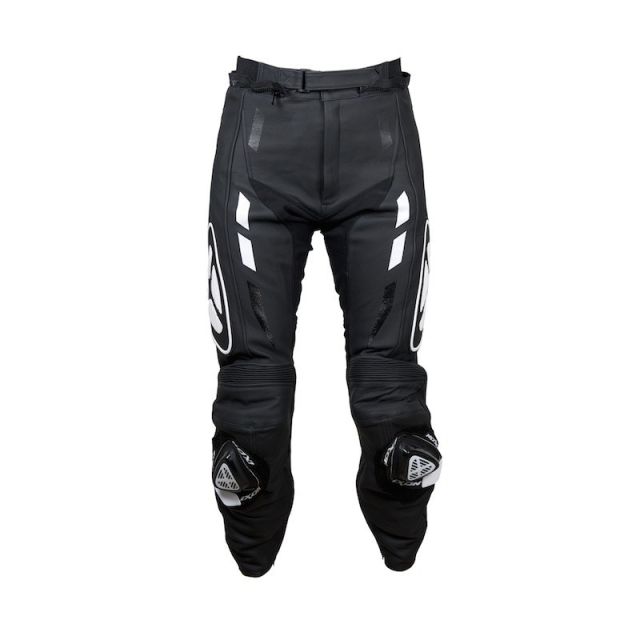 Pantalon cuir moto IXON ADDICT PANT Noir / Blanc XL