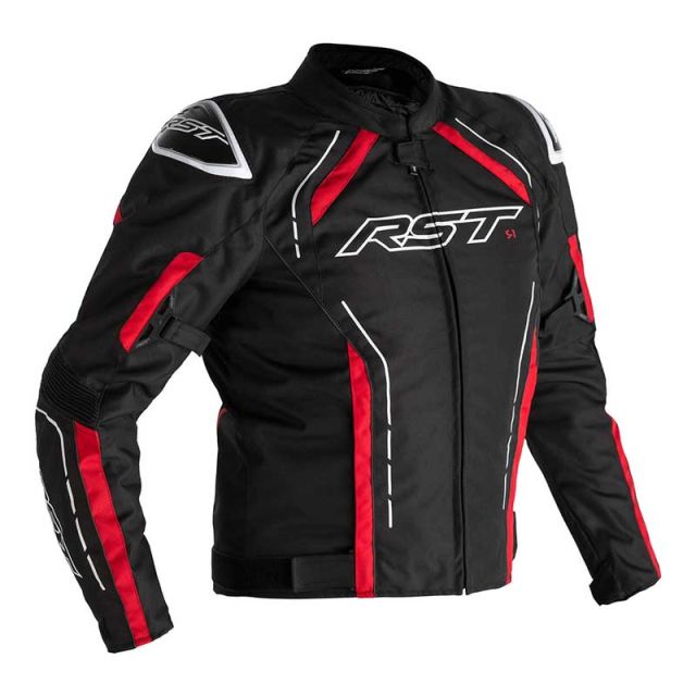 Veste moto RST S-1 textile noir rouge blanc