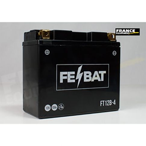 Batterie moto FRANCE EQUIPEMENT FE-BAT FT12B-4 gel sans entretien