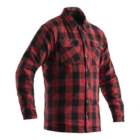 Chemise moto RST x Kevlar® Lumberjack textile rouge