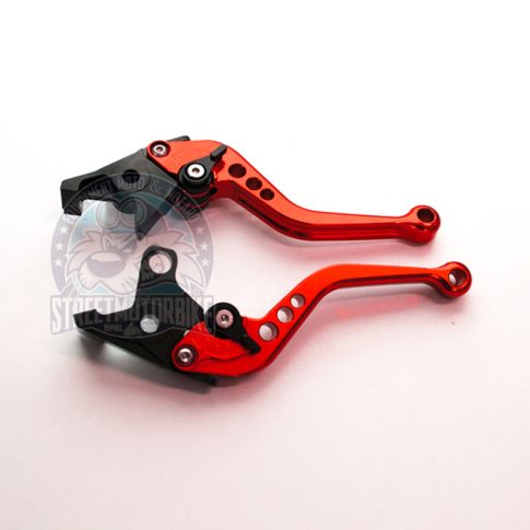 Leviers moto racing court ajustable SMB MOTO PARTS CAGIVA #1 Rouge