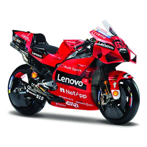 Moto miniature GP Ducati Lenovo team Bagnaia 2021 1/18eme