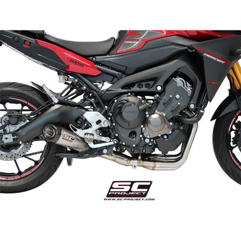Silencieux ligne complète moto SC PROJECT CONIC Inox YAMAHA MT09 TRACER 900 XSR 900