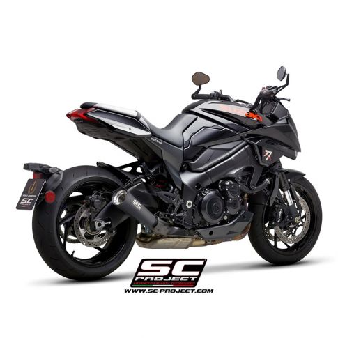 Silencieux moto SC PROJECT METAL BLACK embout ARGENT SUZUKI KATANA 1000 2019 - 2020