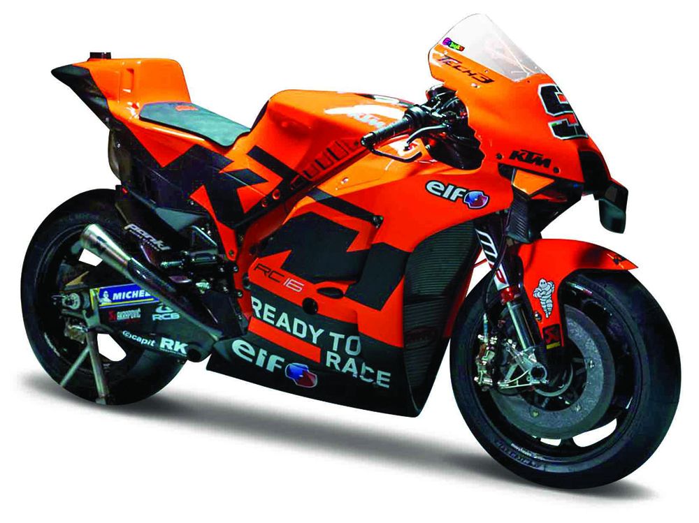 Moto miniature GP KTM factory racing Petrucci 2021 1/18eme - Streetmotorbike