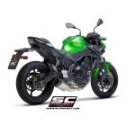 Ligne échappement silencieux moto SC PROJECT SC1-R GT Titane KAWASAKI Z650 NINJA 650 2017 - 2020