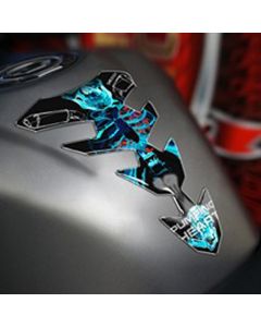 Protège réservoir moto PRINT SQUELETTE