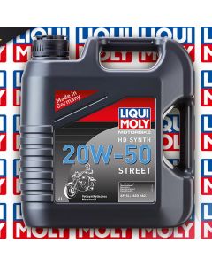 Huile moteur moto LIQUI MOLY Street HD 4T 20W50 100% synthèse 4L