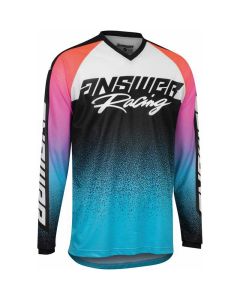 Maillot cross ANSWER A22 Syncron Prism turquoise orange fluo