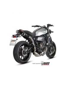 Silencieux ligne complet moto MIVV  GHIBLI S BLACK YAMAHA XSR 700 2016 - 2021