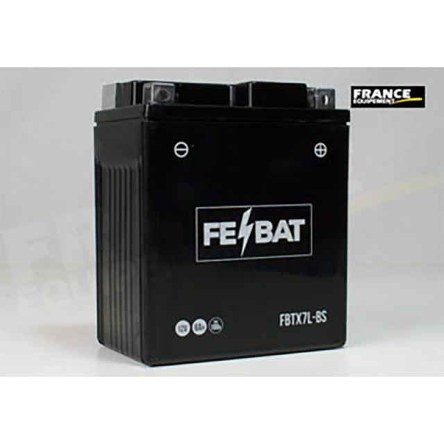 Batterie moto FRANCE EQUIPEMENT FE-BAT FBTX7L-BS