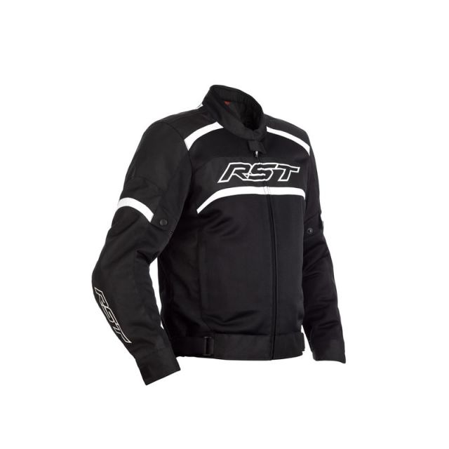 Blouson men textile moto RST Pilot CE  noir - blanc-S