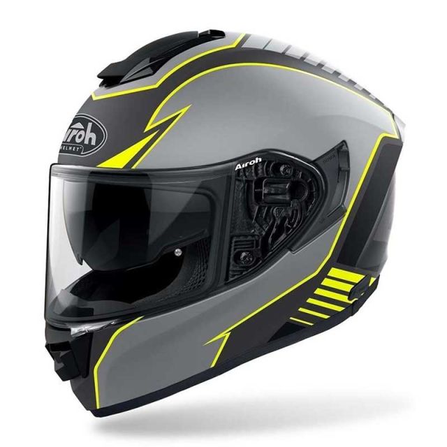 Casque intégral moto AIROH ST501 TYPE YELLOW Mat