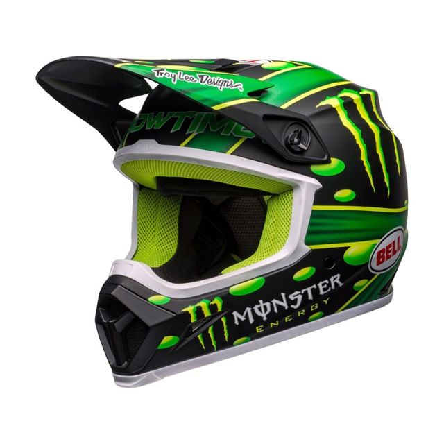 Casque cross moto BELL MX-9 Mips McGrath Showtime Replica Matte Black Green