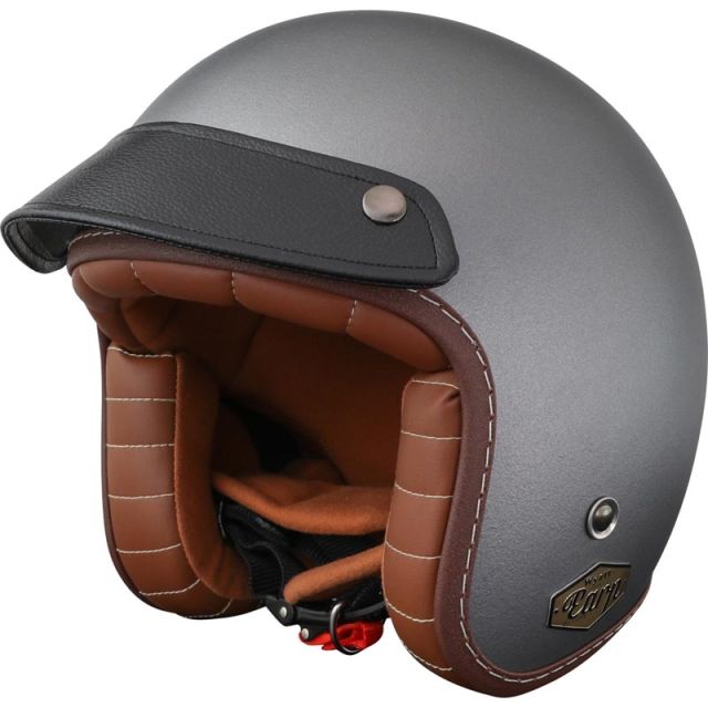 Casque jet moto TORX WYATT EARP BROKEN Gris S