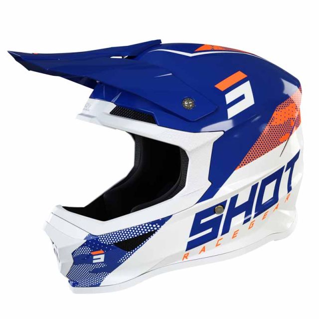 Casque cross SHOT FURIOUS CAMO Navy Orange