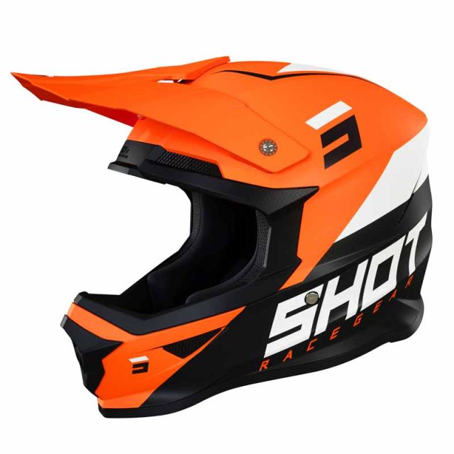 Casque cross SHOT FURIOUS CHASE Black Neon Orange