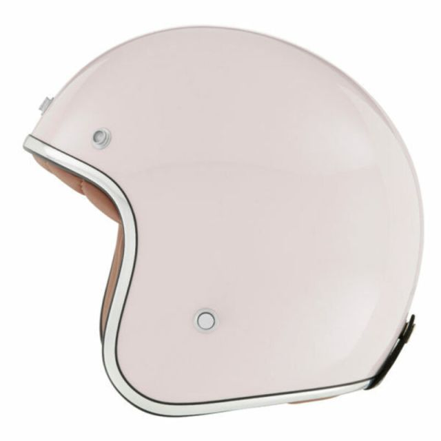 Casque jet moto NOX N242 Rose champagne