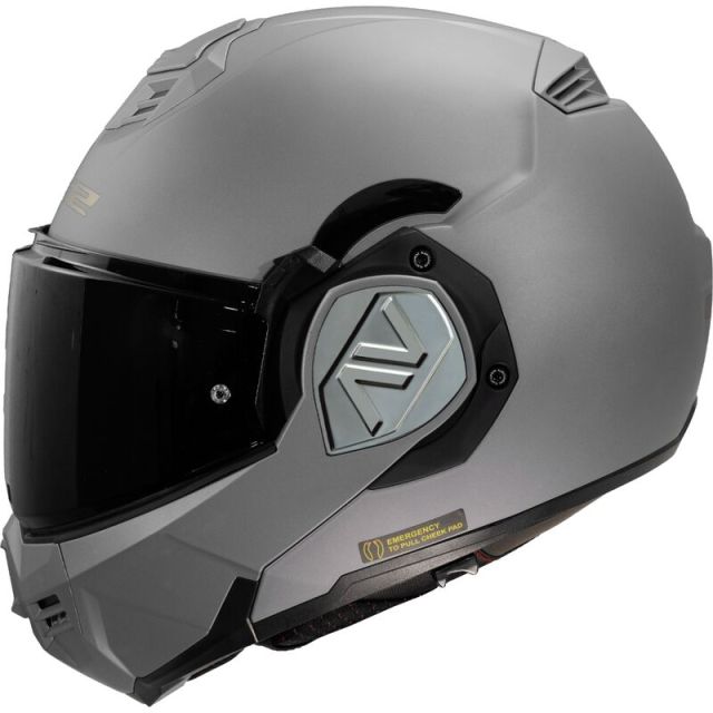 Casque modulable moto LS2 ADVENT SOLID Titanium mat S