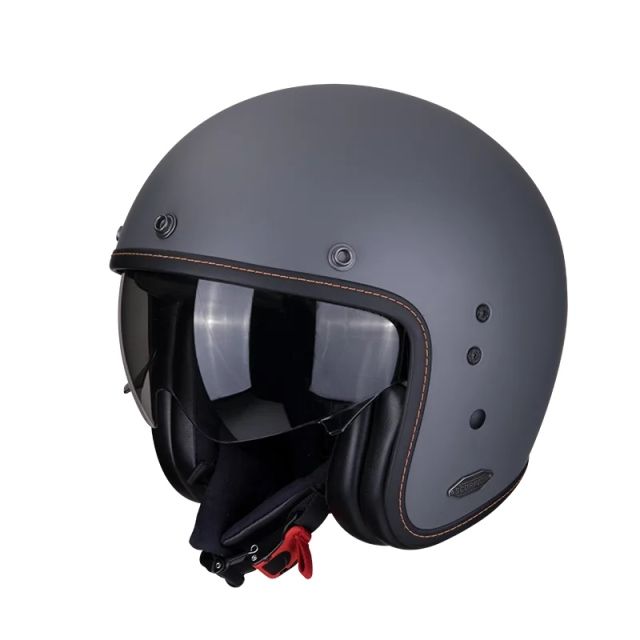 Casque moto Scorpion BELFAST SOLID Gris ciment mat